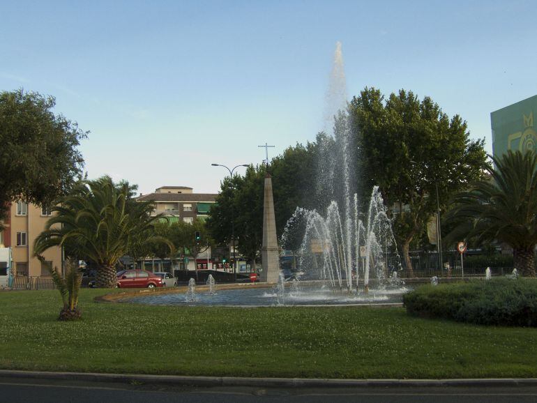 Fuente de la plaza de Colón.
