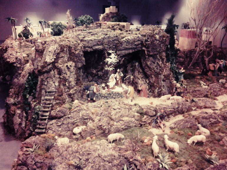 Detalle del belén de Cajacírculo en la sala Círculo Central