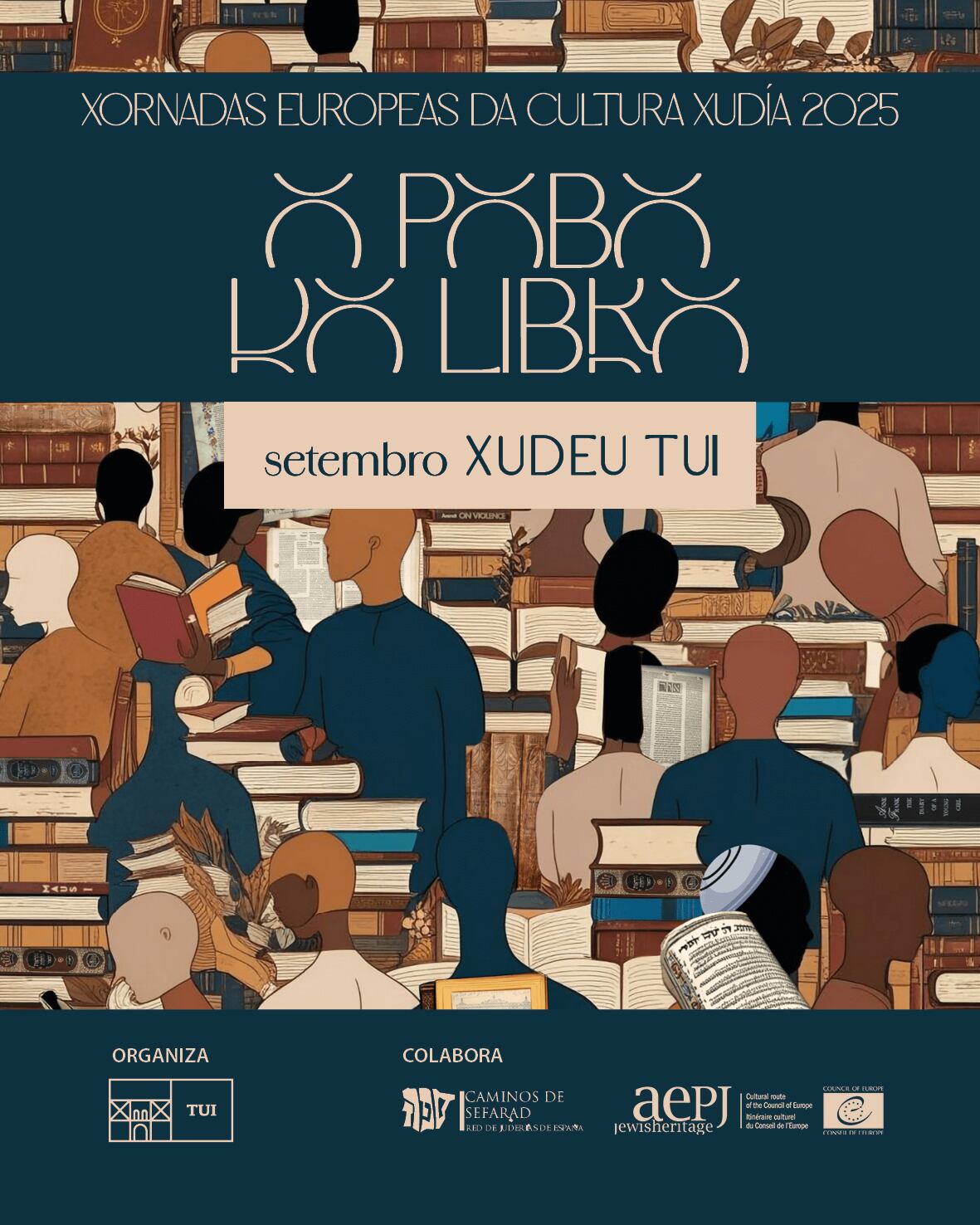 Cartel para promocionar el Setembro Xudeu en Tui en 2025