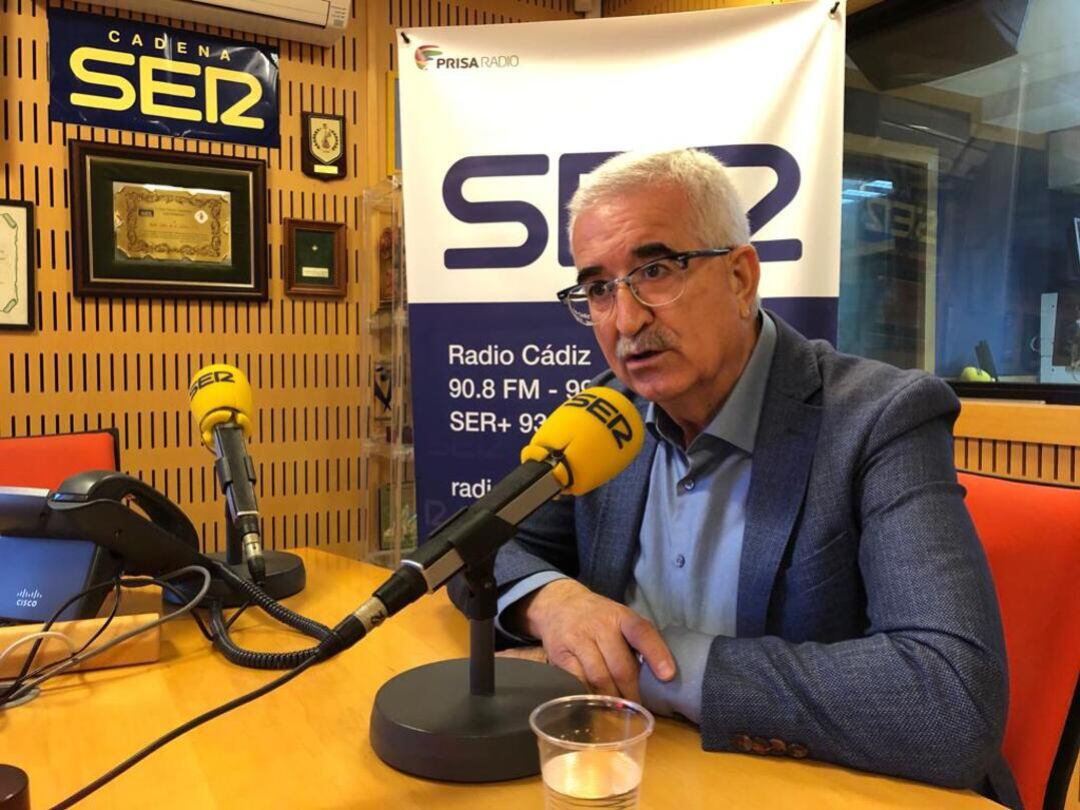 El presidente provincial del PSOE de Cádiz y diputado autonómico, Manuel Jiménez Barrios, en Radio Cádiz