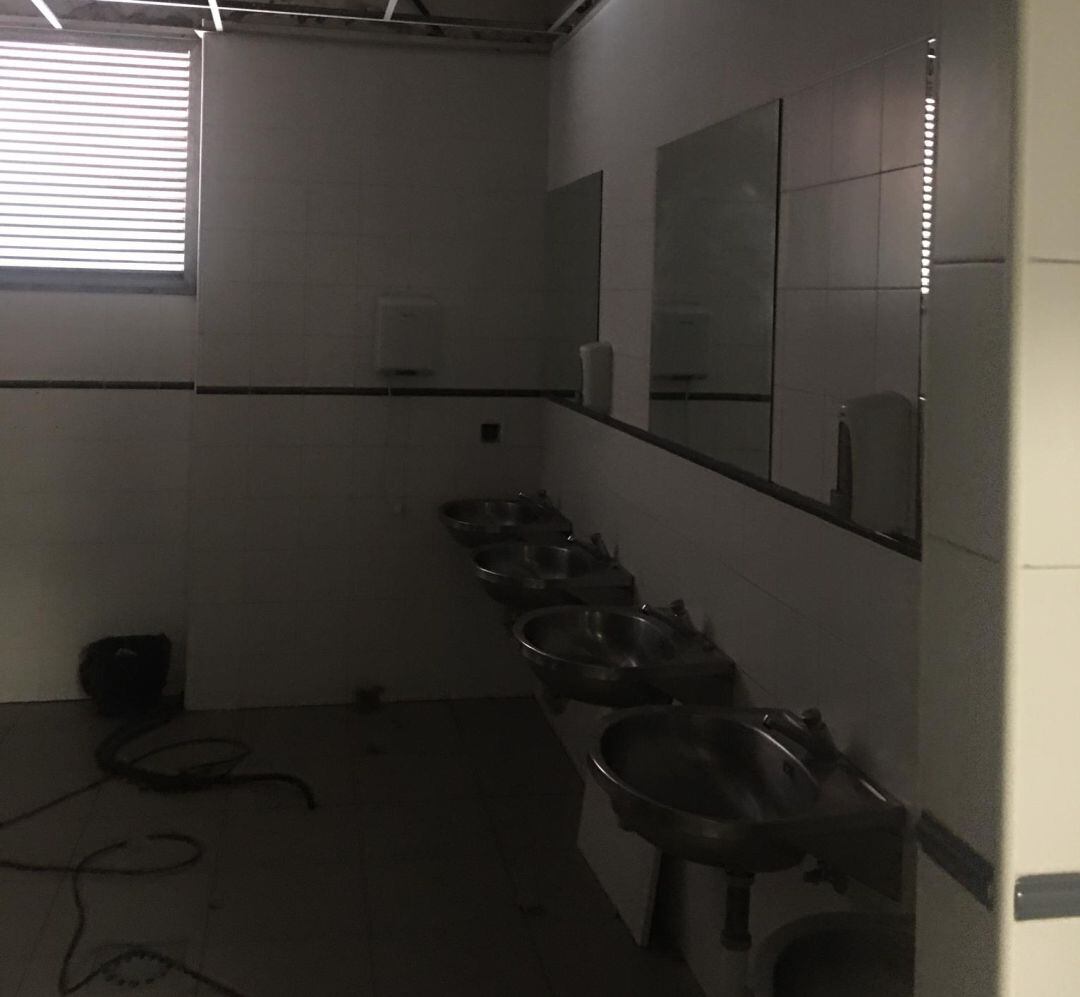 Imagen actual de los aseos de la estación