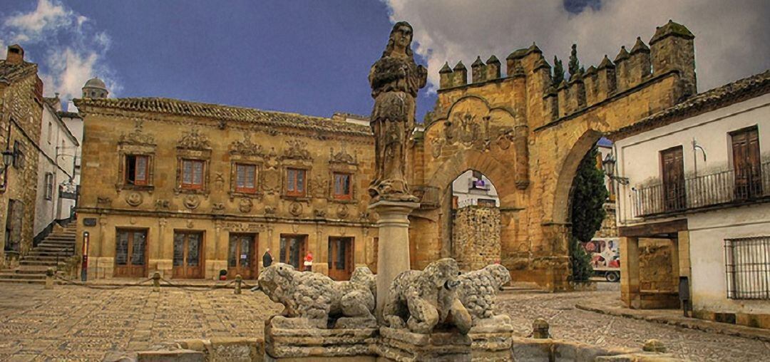 Fuente de los Leones, en Baeza.