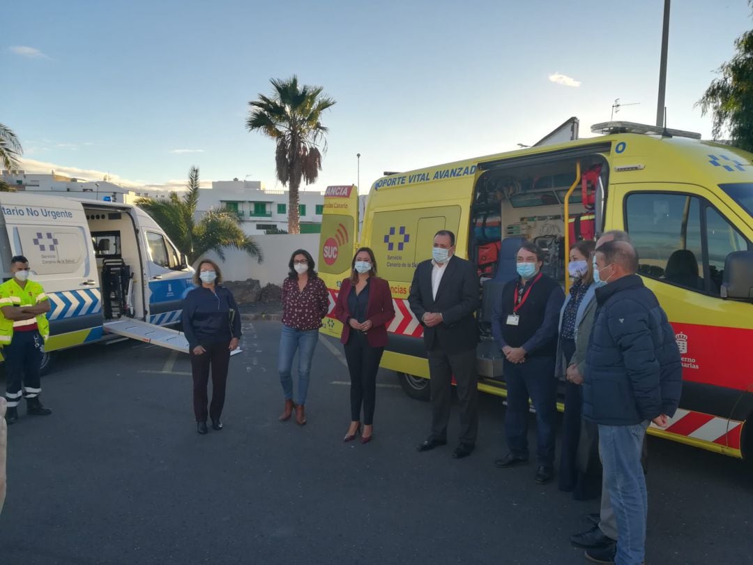 Sanidad renueva el parque móvil de transporte sanitario terrestre en Lanzarote.