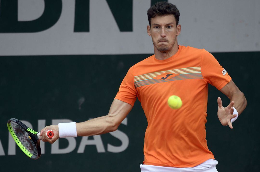 Pablo Carreño durante el partido contra Guido Pella. 