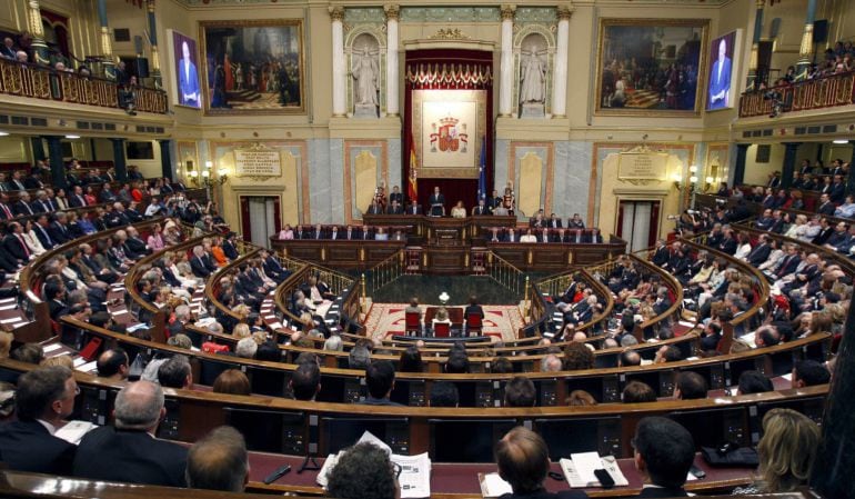 El Congreso de los Diputados durante una sesión