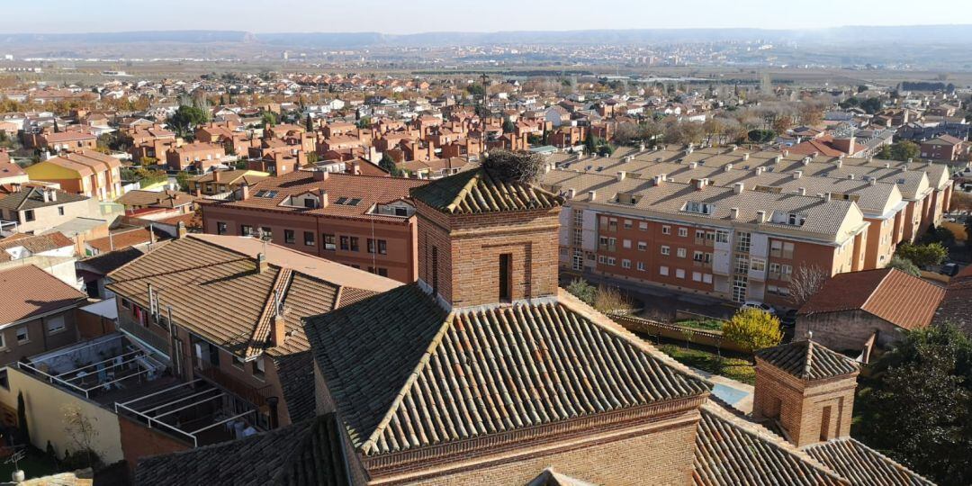 Panorámica aérea de Cabanillas del Campo