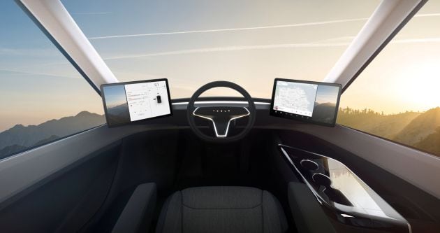 Interior del nuevo Tesla Semi.