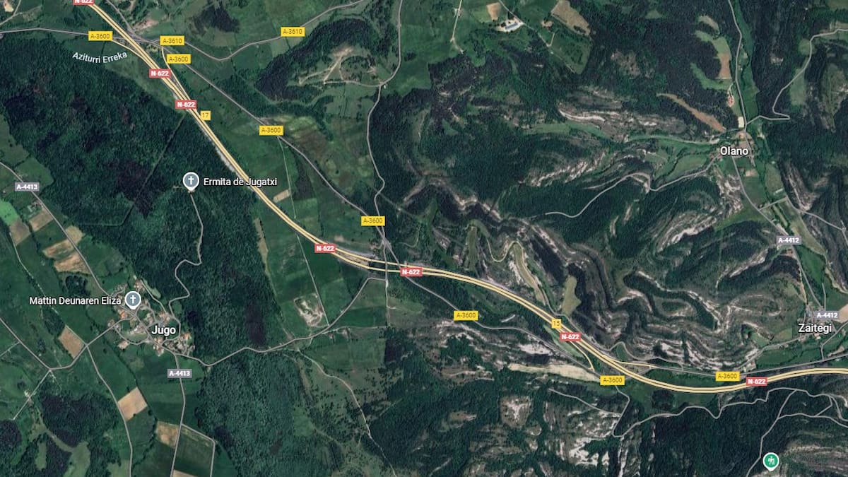 Un accidente en el interior del túnel de Aiurdin deja un herido y retenciones