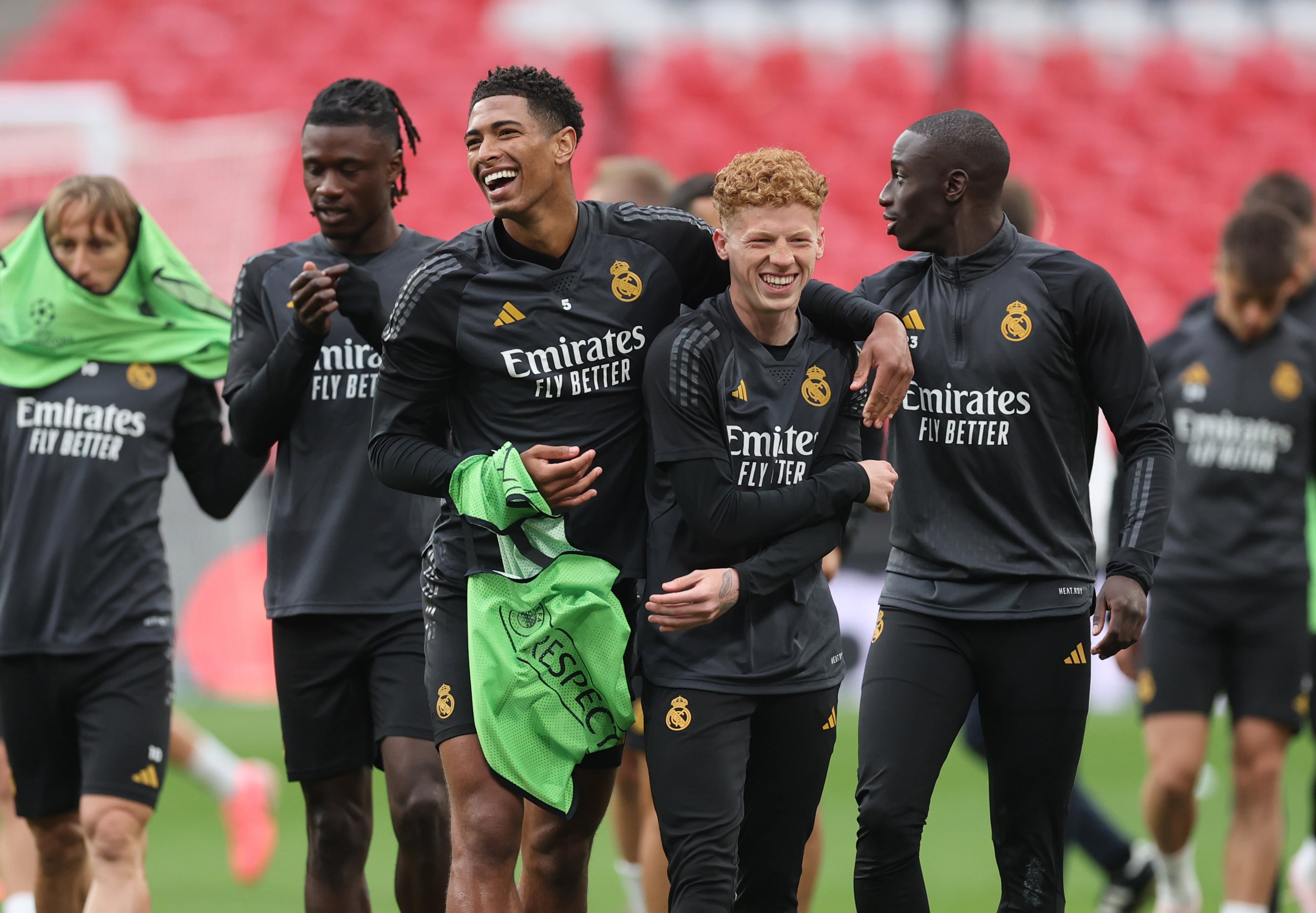 El Real Madrid entrena en Wembley antes de la final de la Champions League