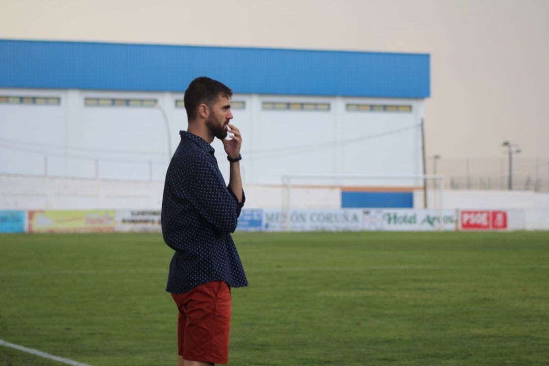 Alberto Vázquez durante un partido esta temporada