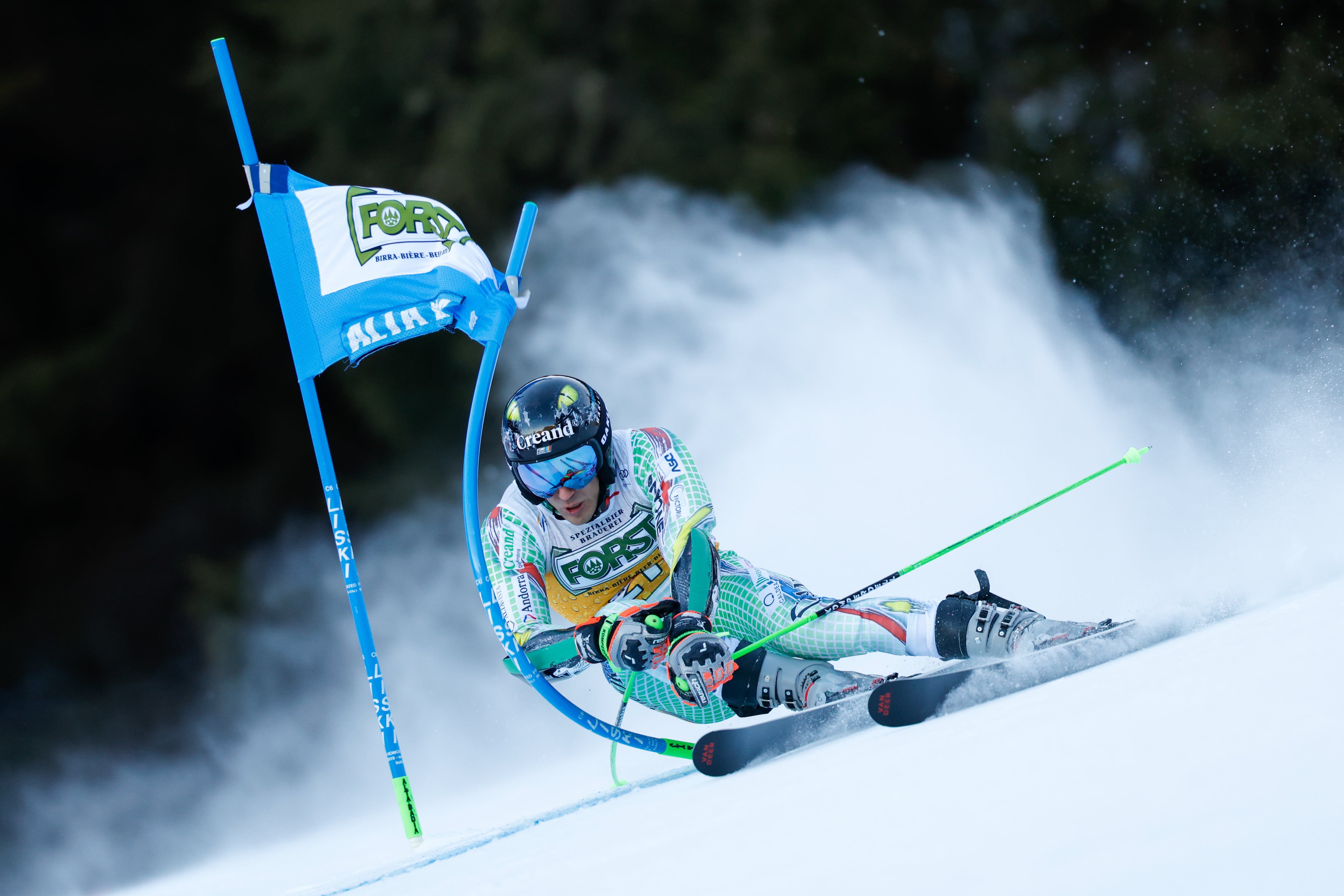 Joan Verdú a la primera mànega del gegant d'Alta Badia
