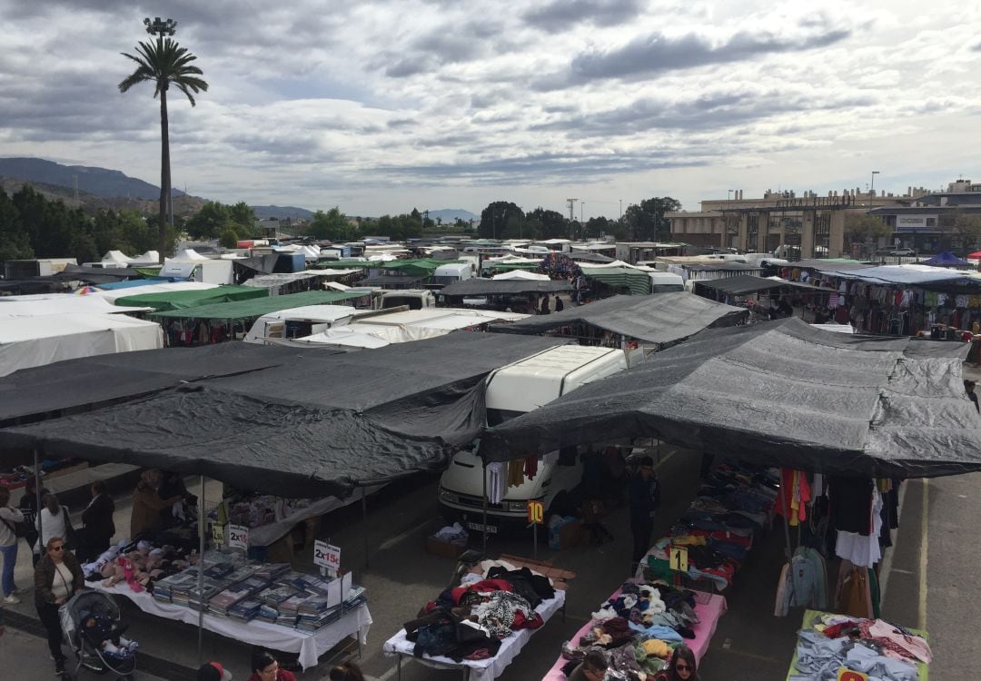 Mercado semanal en Lorca, en el Huerto de la Rueda