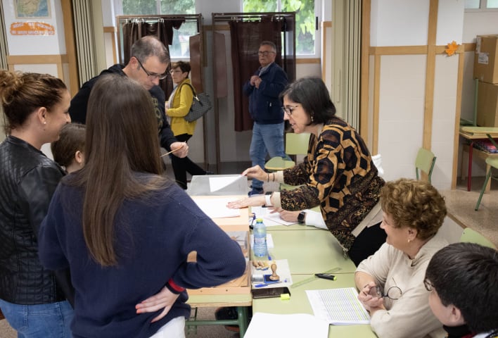 Una mesa electoral a Ontinyent