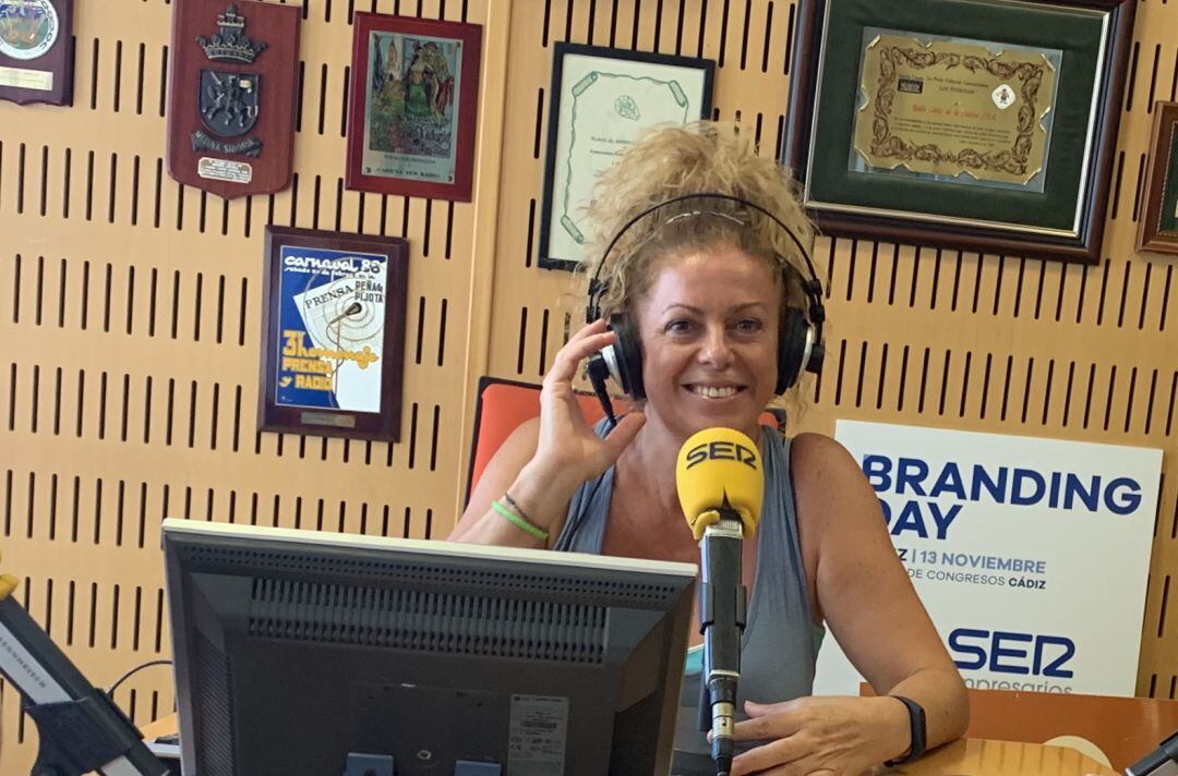 Koki Sánchez, en los estudios de Radio Cádiz