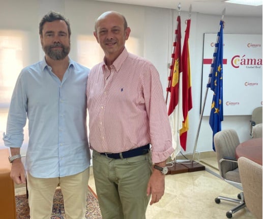 Regino Pérez con Iván Espinosa de los Monteros