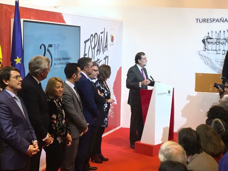 Imagen de Rajoy de archivo en la última edición de FITUR