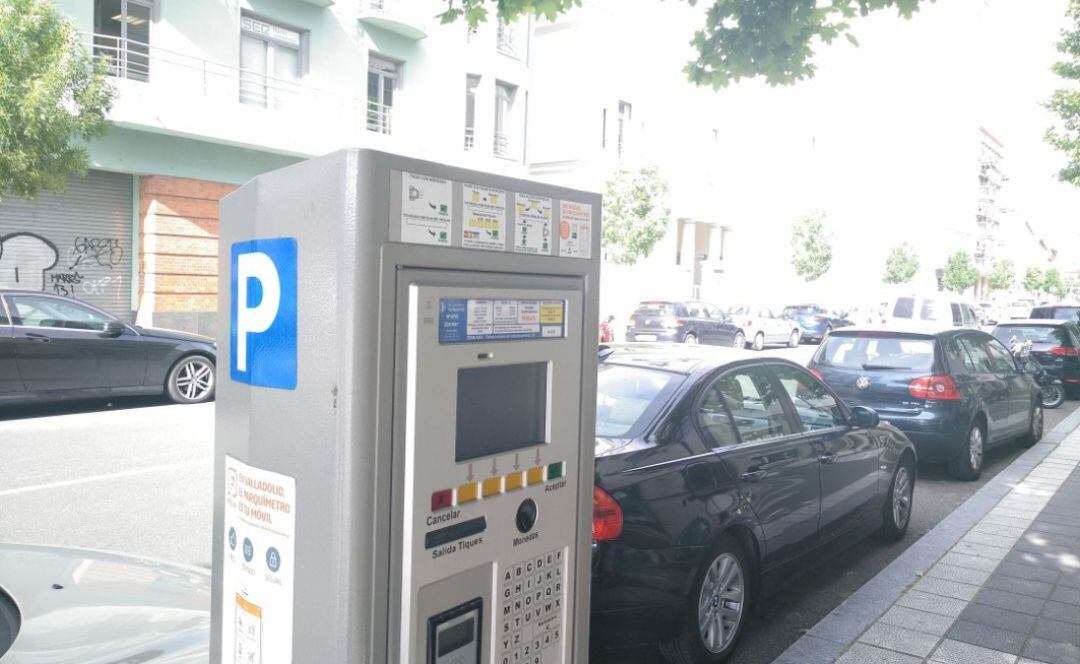 Zona de aparcamiento regulado en Valladolid