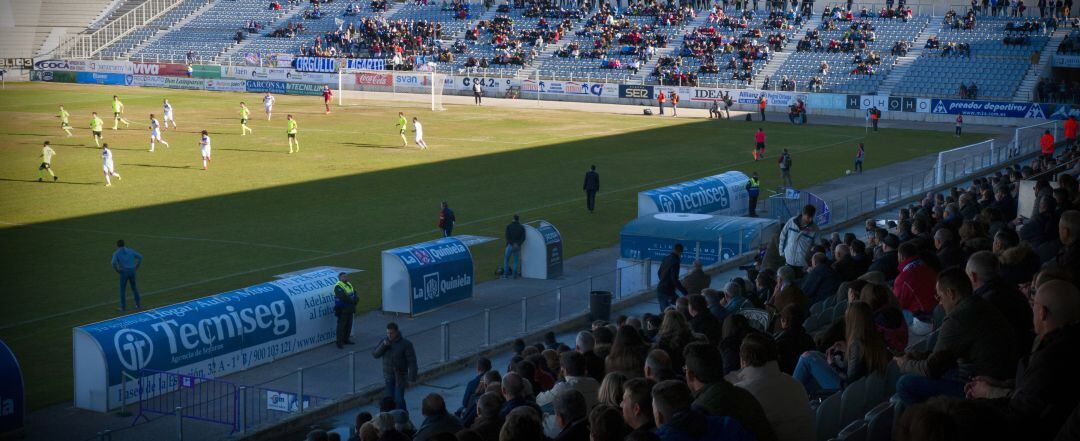 Un partido del Real Jaén en La Victoria.