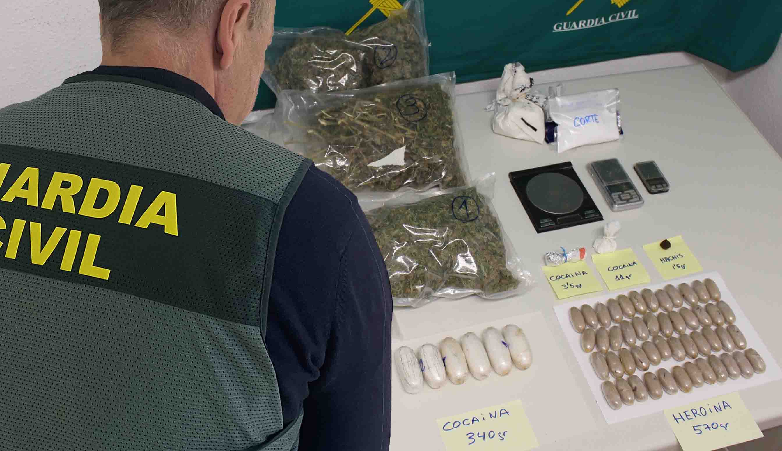 Droga intervinguda en aquesta actuació contra el narcotràfic a Menorca.