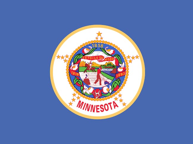 Antigua bandera de Minnesota