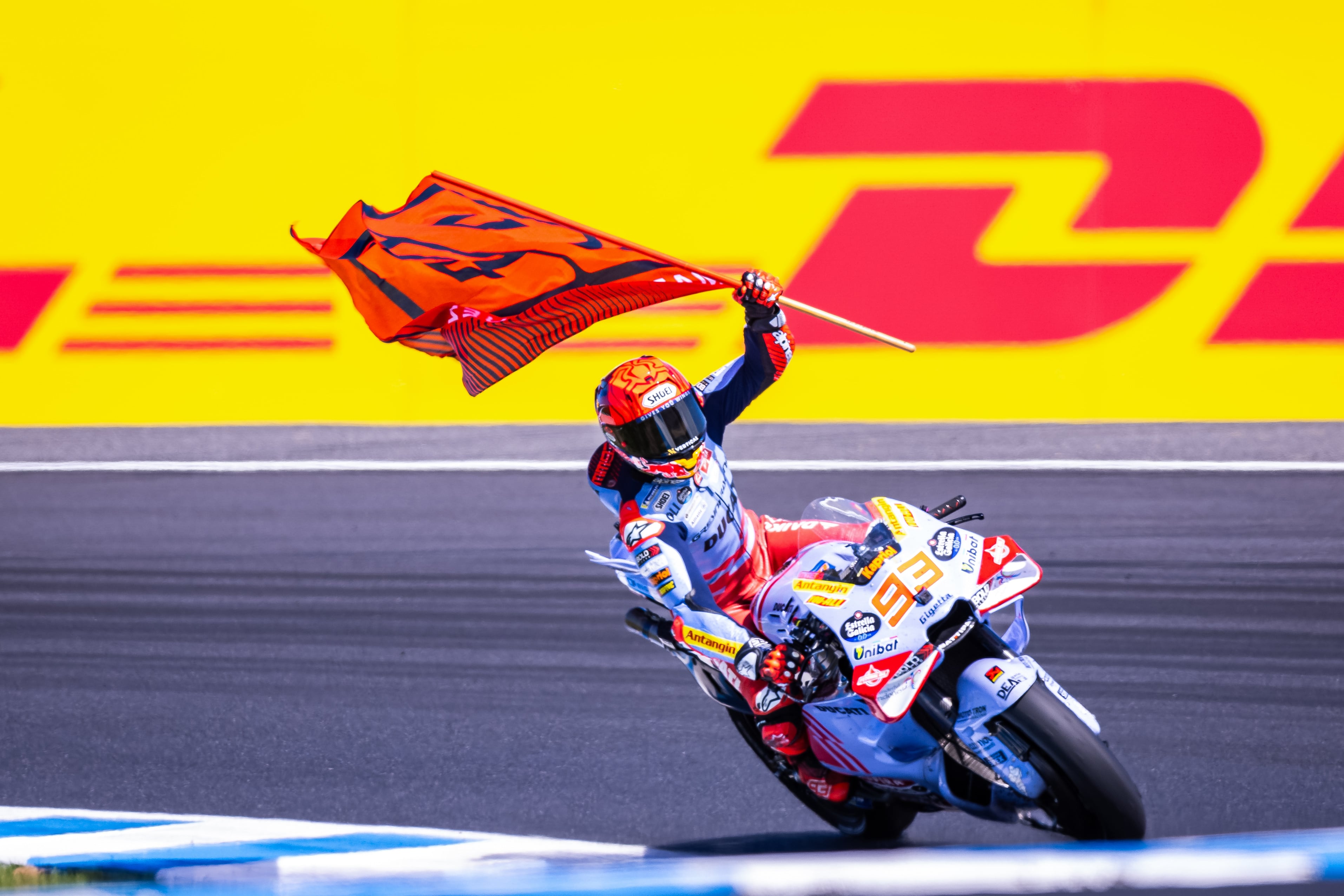 Marc Márquez celebra su victoria en Phillip Island Island