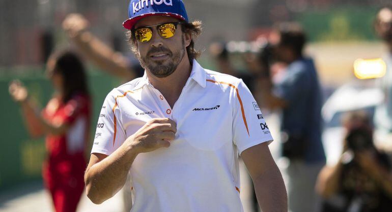 Fernando Alonso, antes del GP de Gran Bretaña.