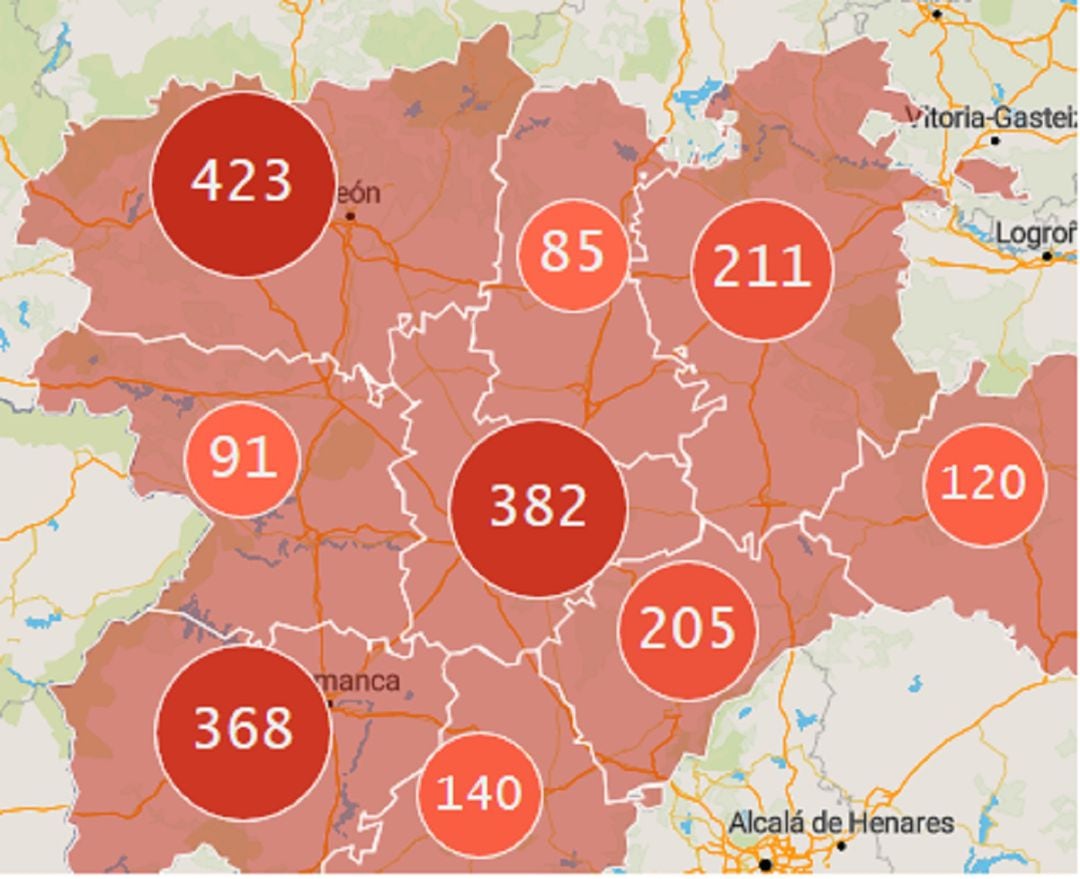 Fallecidos por coronavirus en nuestra Comunidad a 7 de junio