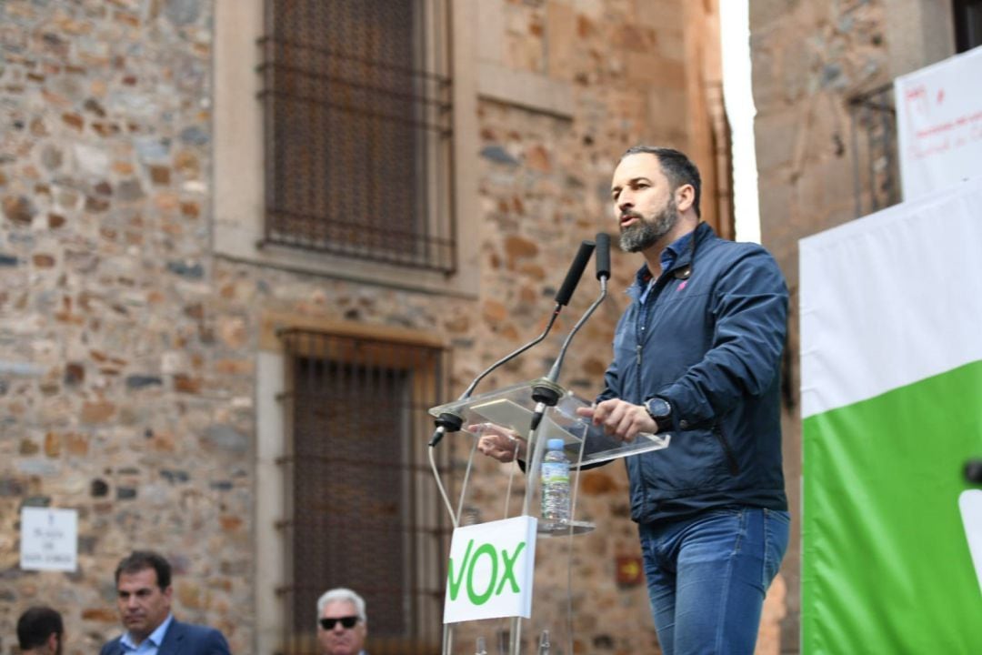 Abascal, durante la campaña electoral