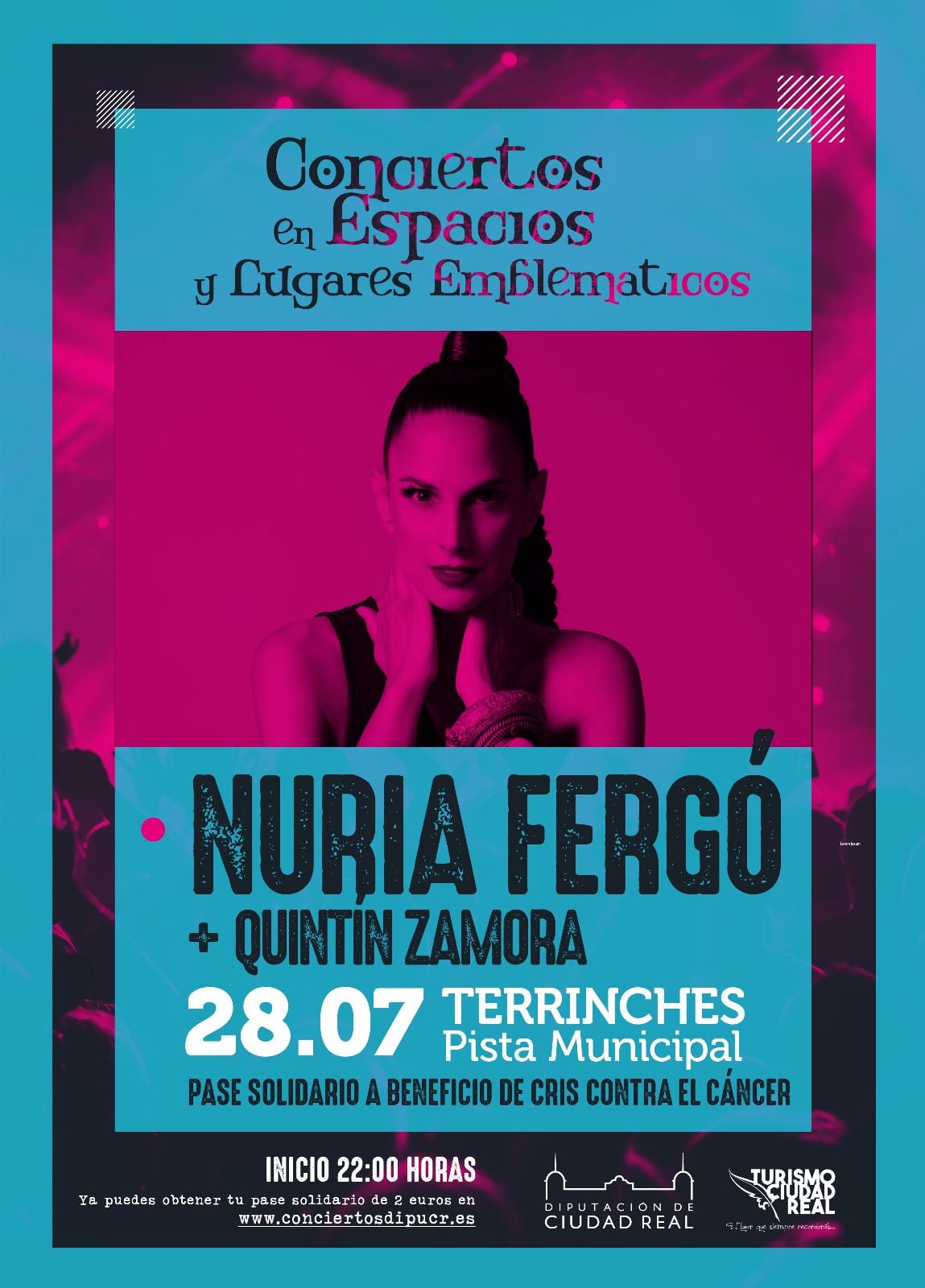 Cartel Nuria Fergó en Terrinches (Ciudad Real)