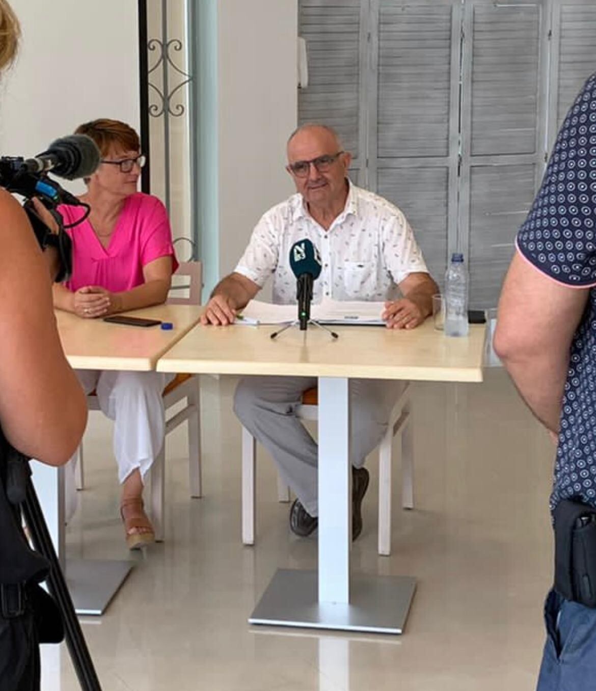 El concejal Joan Torres durante la rueda de prensa