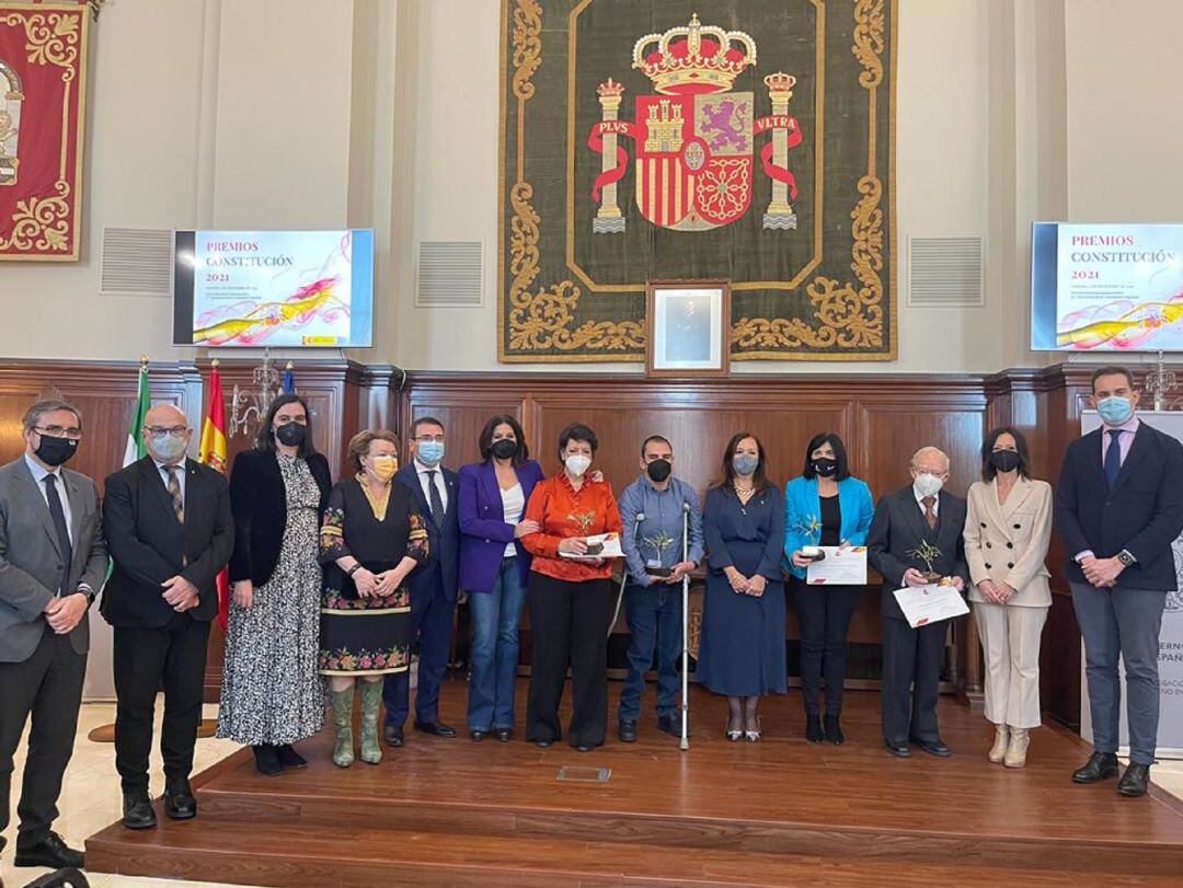 Entrega de Premios de la Subdelegación del Gobierno de España en Jaén con motivo del 43 aniversario de la Constitución.