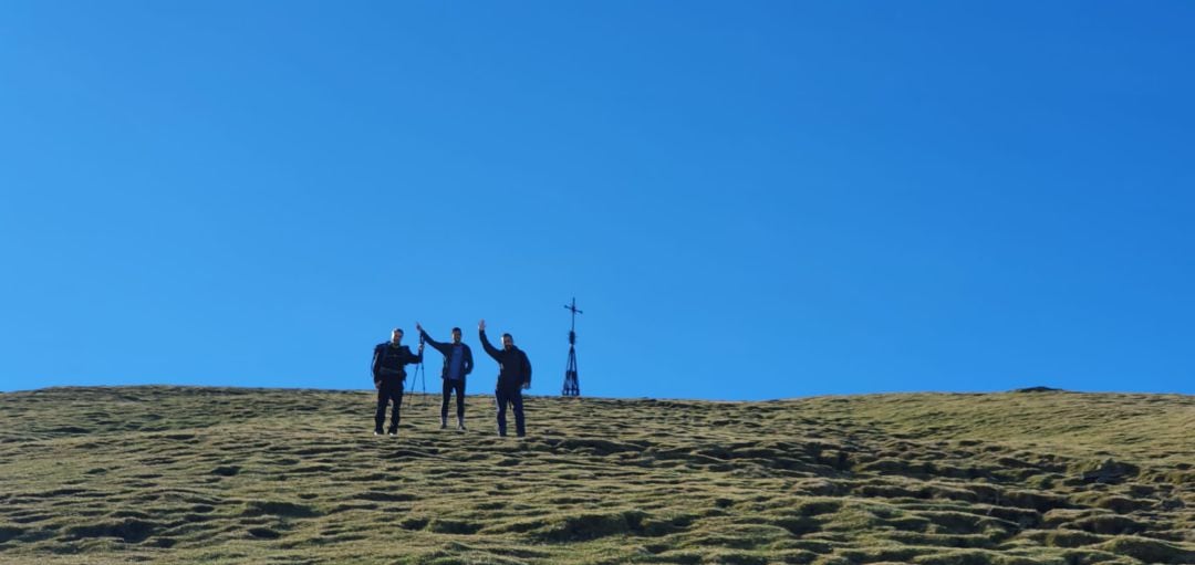 Radio Bilbao desde la cruz del Gorbea