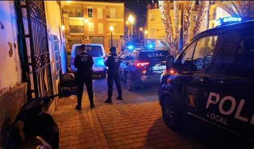 Dispositivo seguridad barrio de San Cristóbal en Lorca