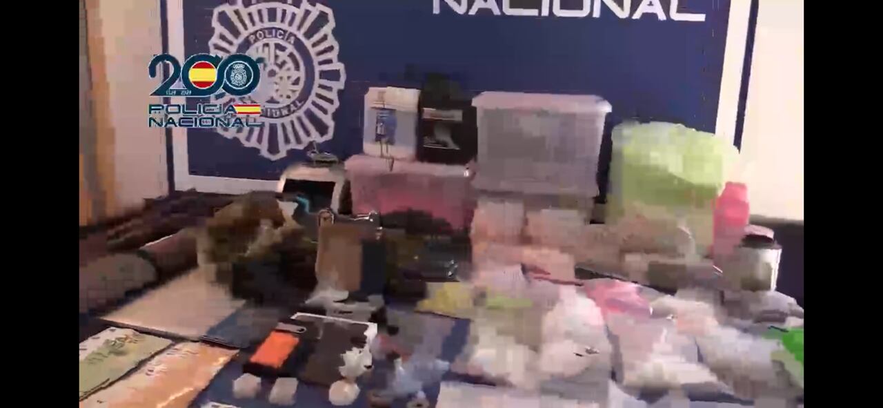 Droga incautada en Valencia (Policía Nacional)