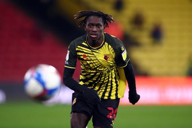 Domingos Quina con la camiseta del Watford