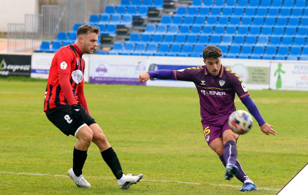 Alex Pantoja durante el partido Guadalajara-Azuqueca