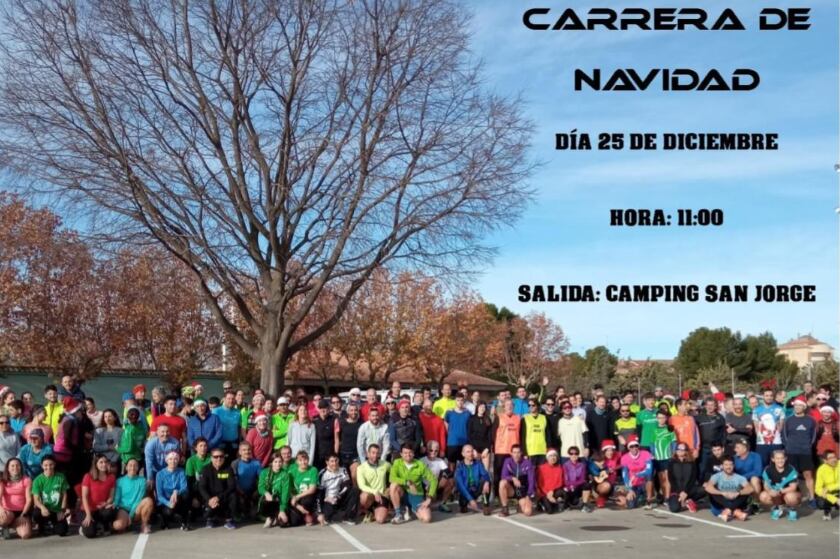 Salida de la carrera de Navidad en Huesca