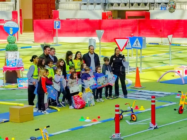 Momento del encuentro de educación vial