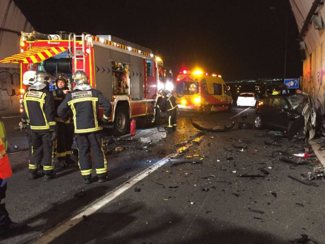 Lugar del accidente en el que murió un joven de 20 años el pasado 15 de septiembre tras el choque con un kamikaze.