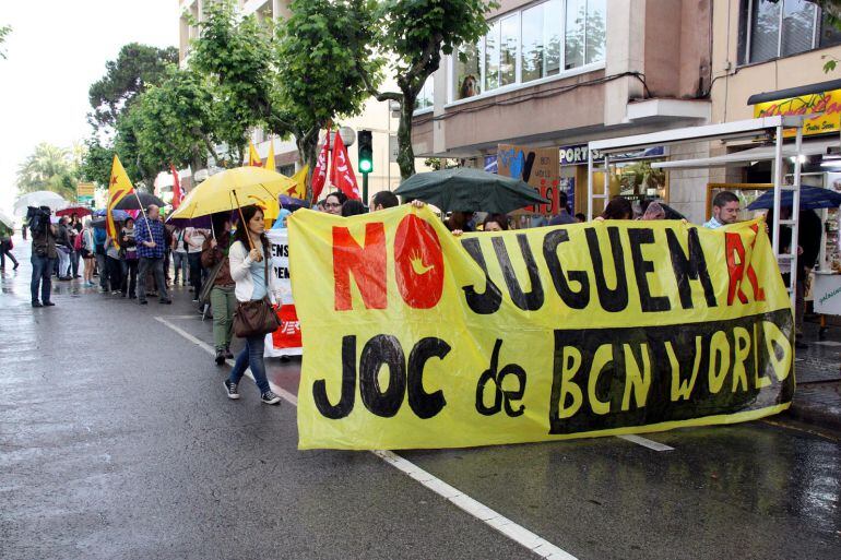 Manifestació del passat mes de maig en contra BCN World