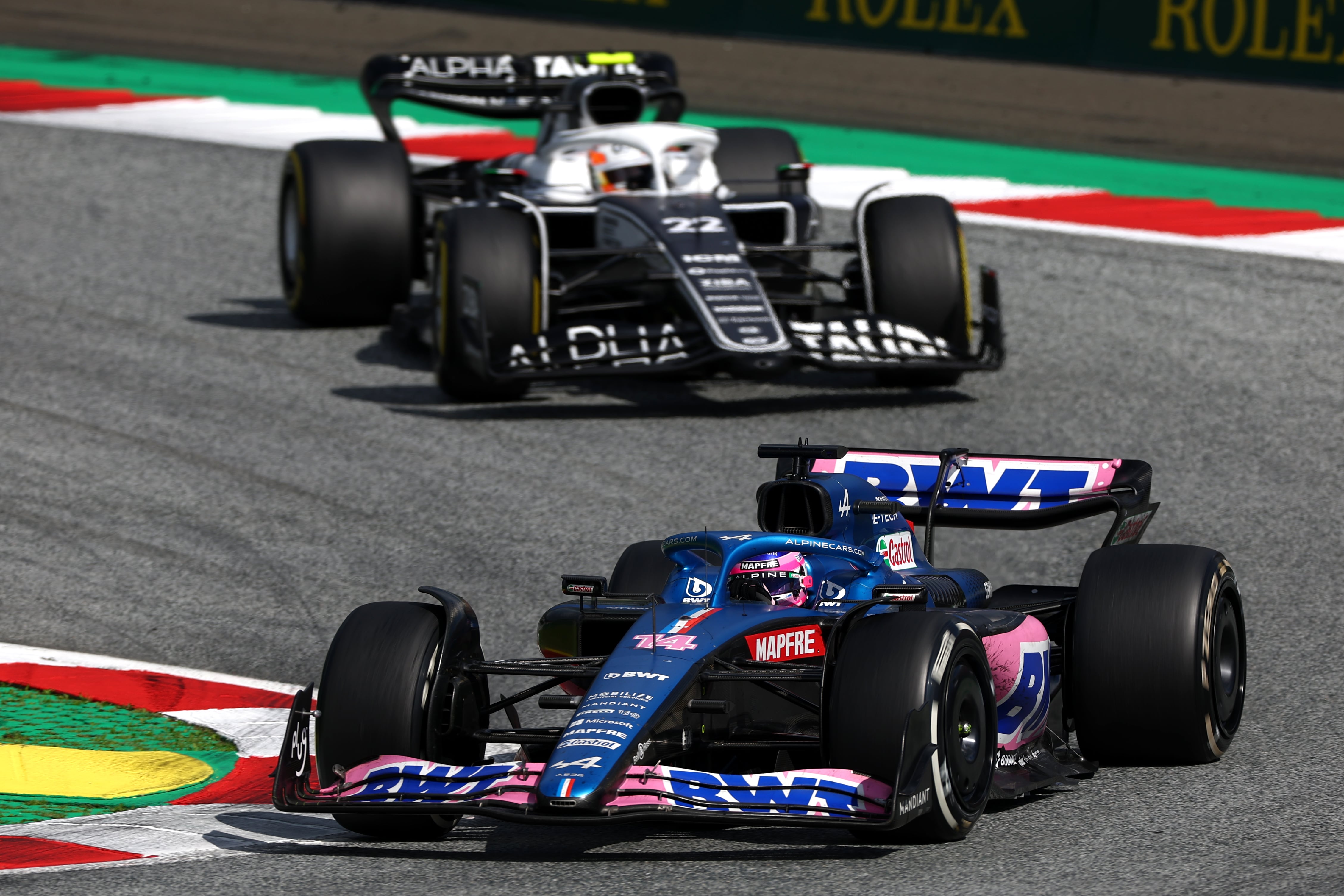 Fernando Alonso durante el GP de Austria