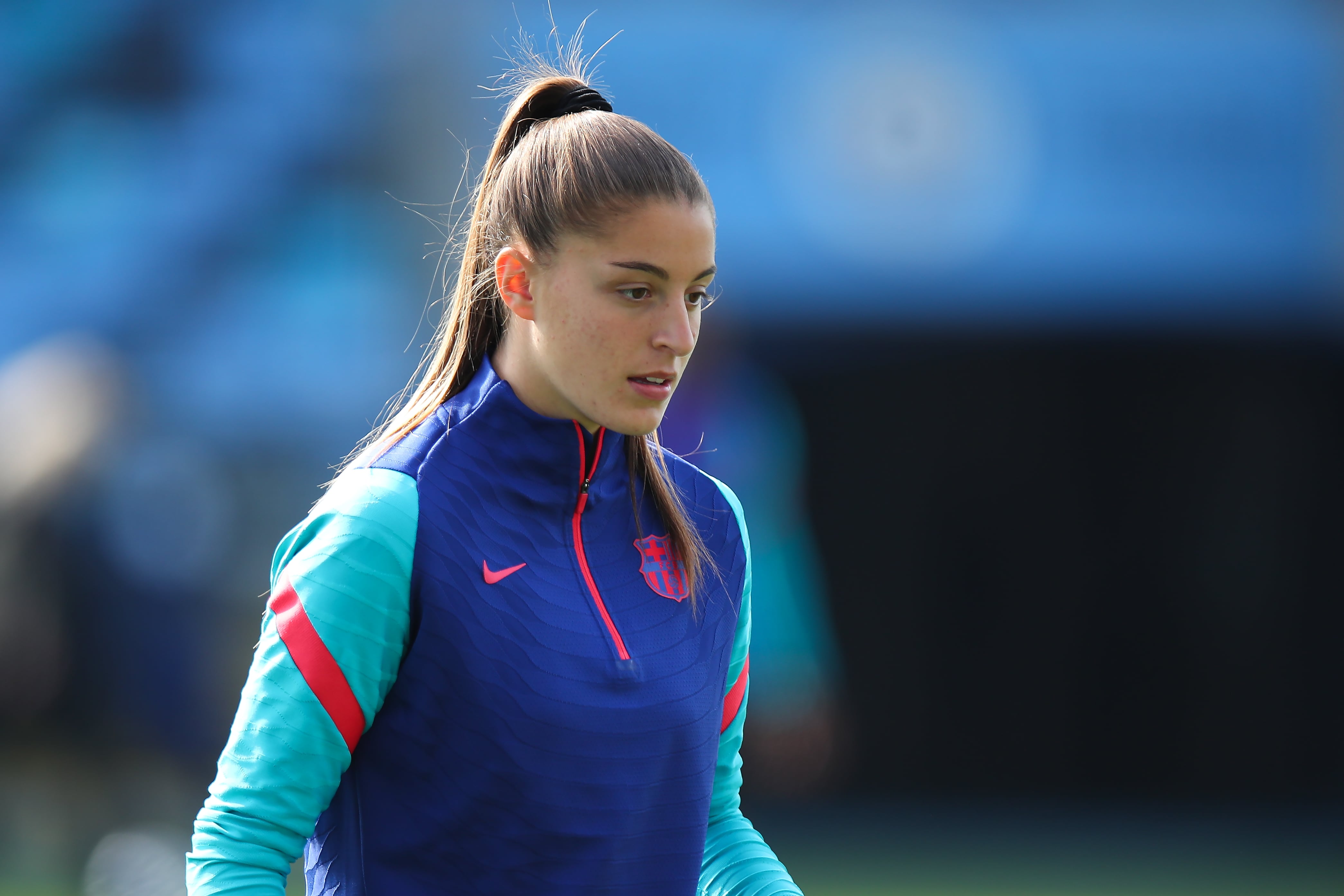 Gio Queiroz, durante un entrenamiento con el Barça