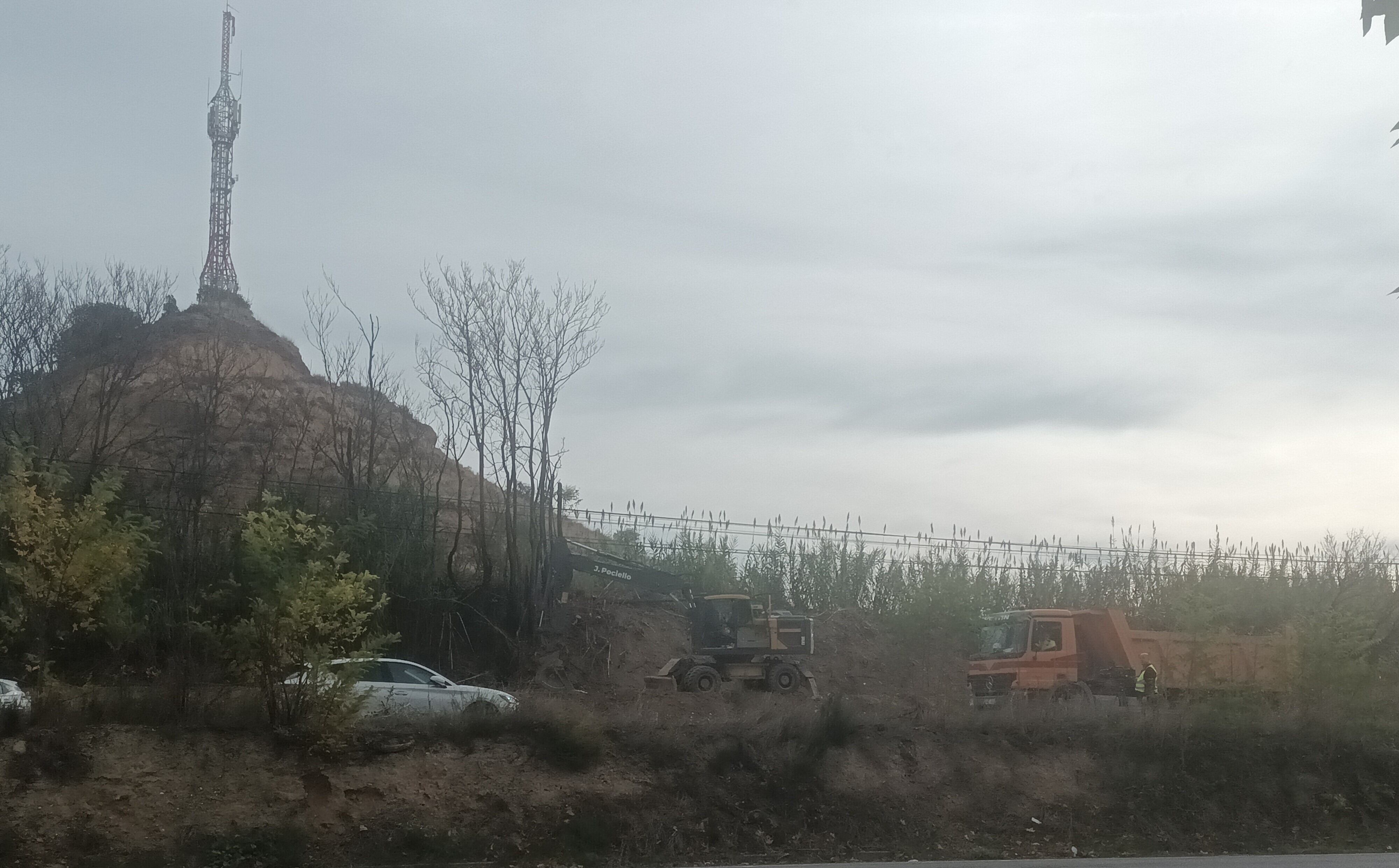 Momento del inicio de las obras