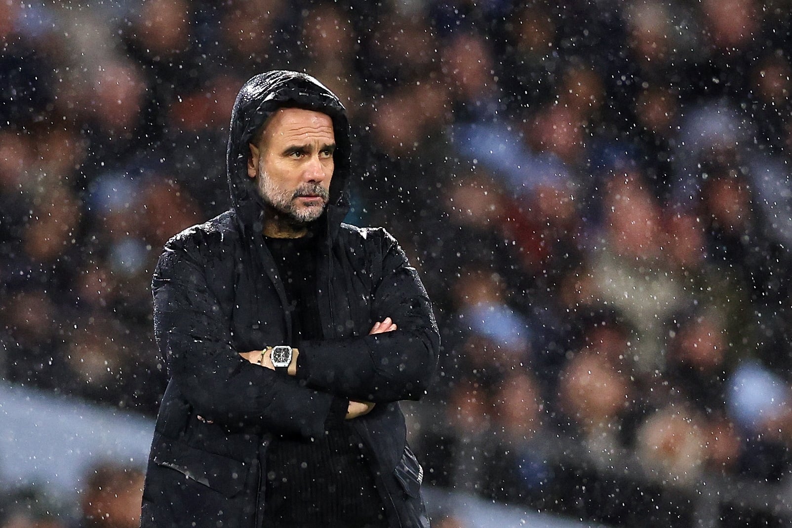 Pep Guardiola durante un encuentro de FA Cup del Manchester City