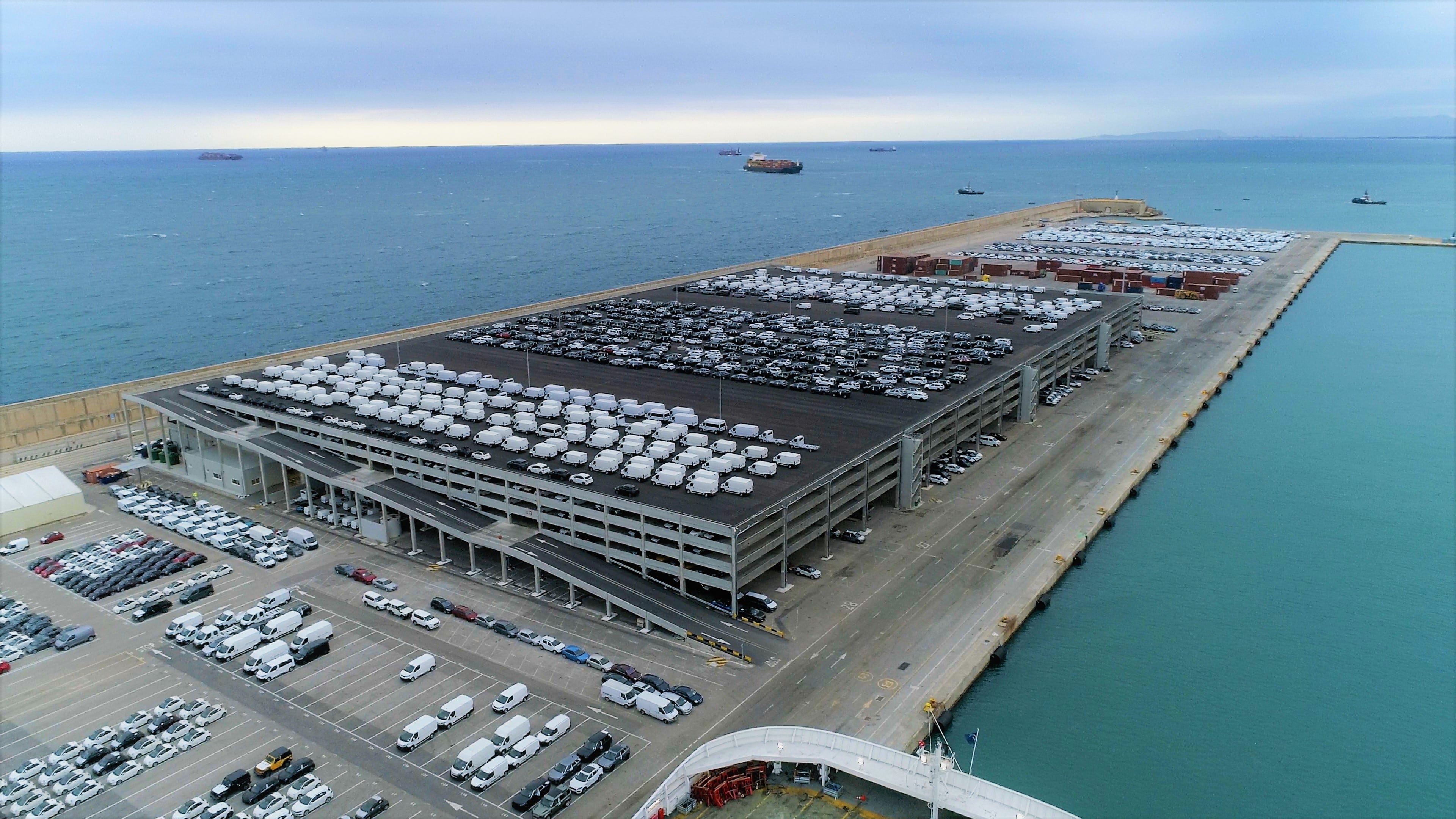 Simulación del silo de vehículos en el puerto de Sagunto