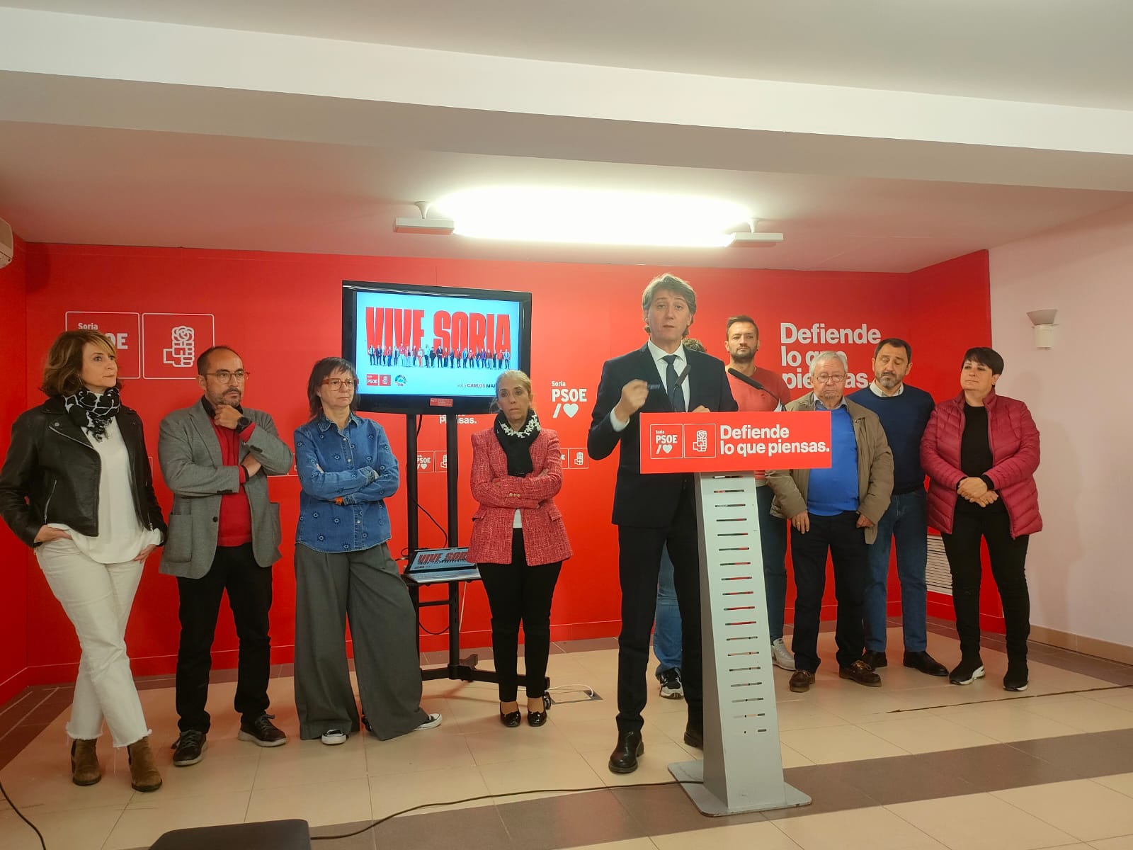 Presentación del programa electoral del PSOE de Soria.