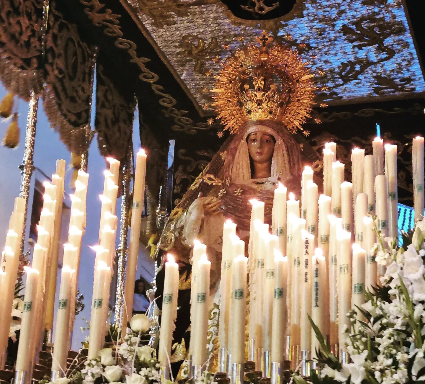 La Esperanza durante su salida procesional el Miércoles Santo de 2023