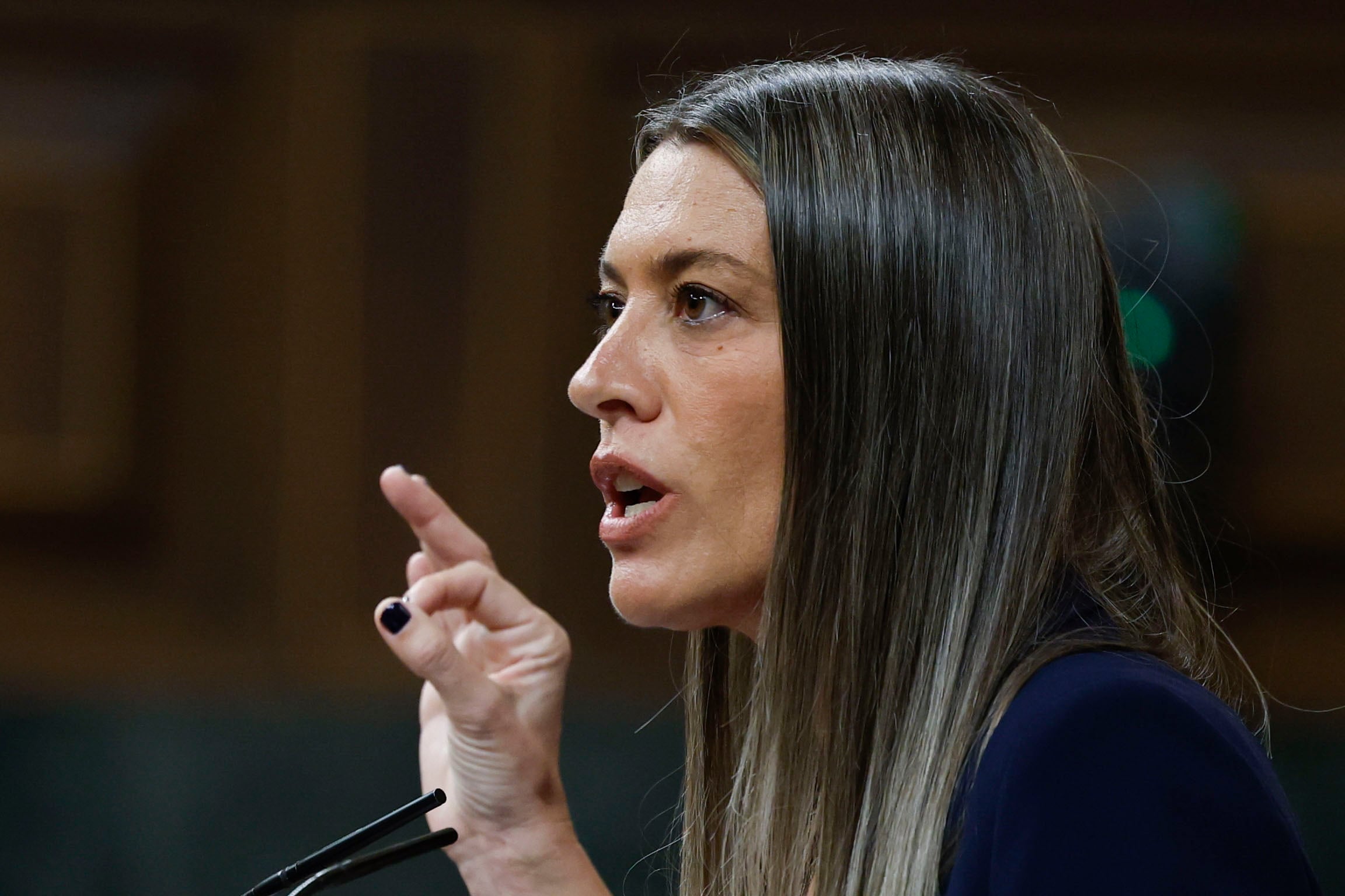 La portavoz de JxCat, Miriam Nogueras 