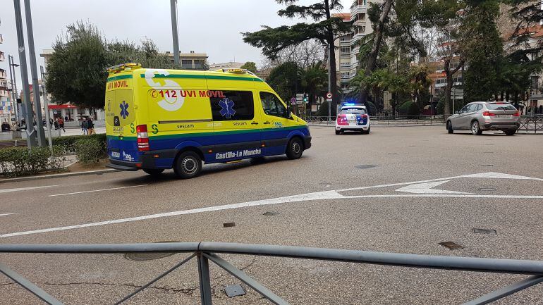 Ambulancia de Castilla la Mancha en servicio