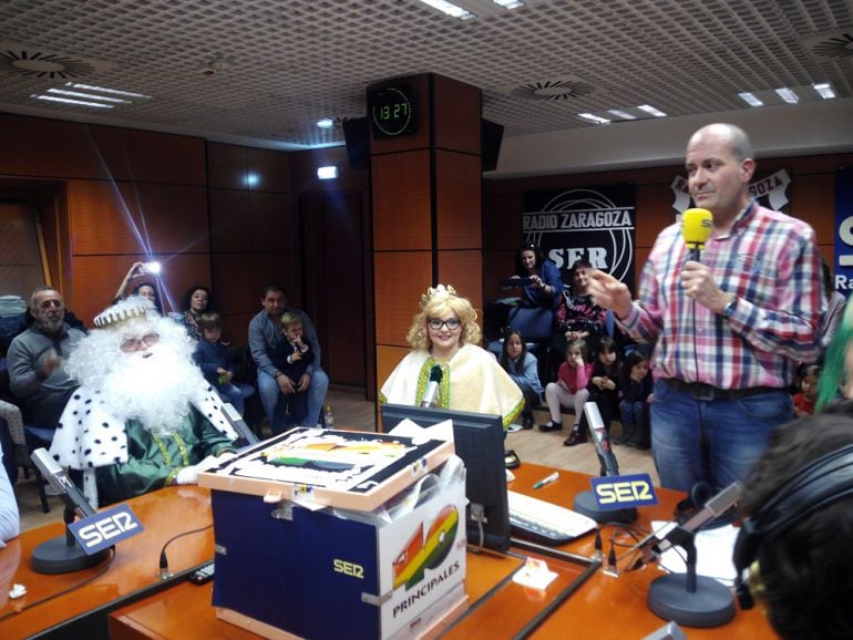 El rey Melchor y la reina Melchora, en Radio Zaragoza